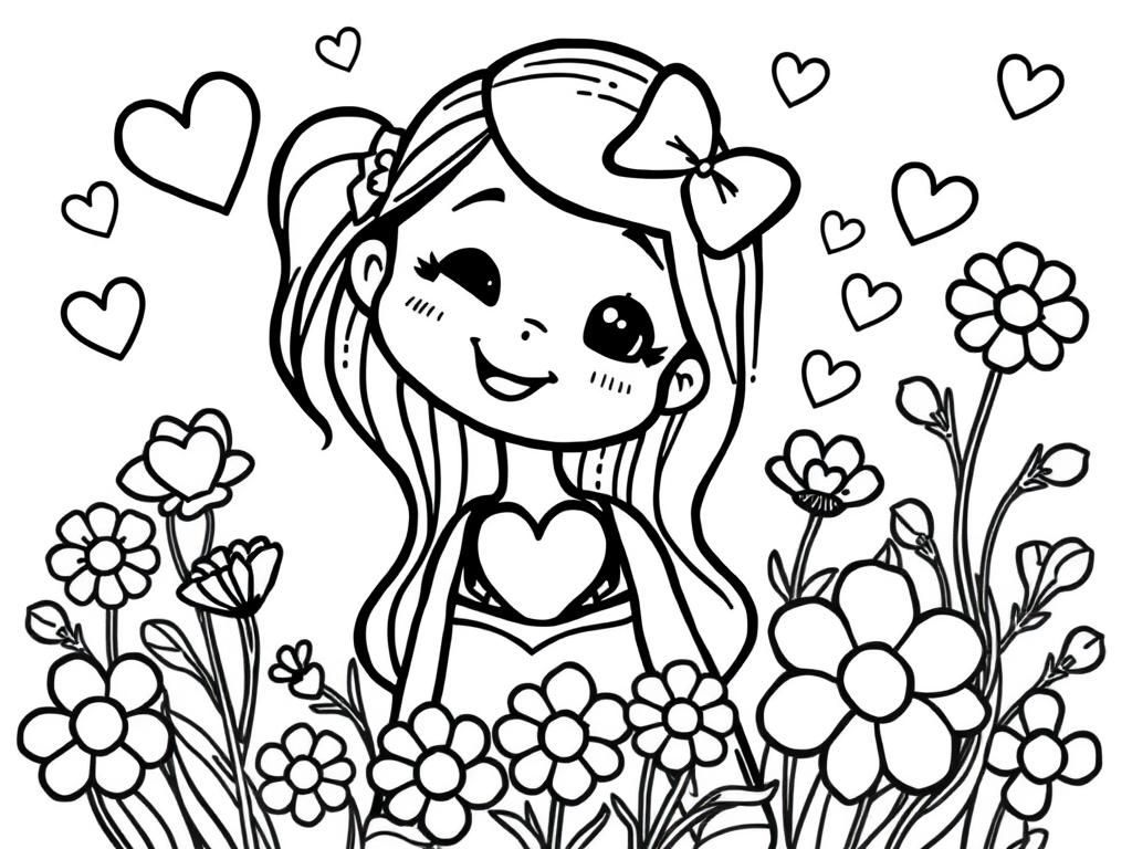 Preview of Rhianna Skyla with hearts and flowers
