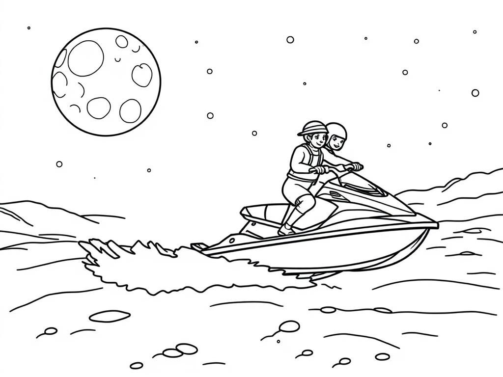 Preview of Riding jet skis on the moon