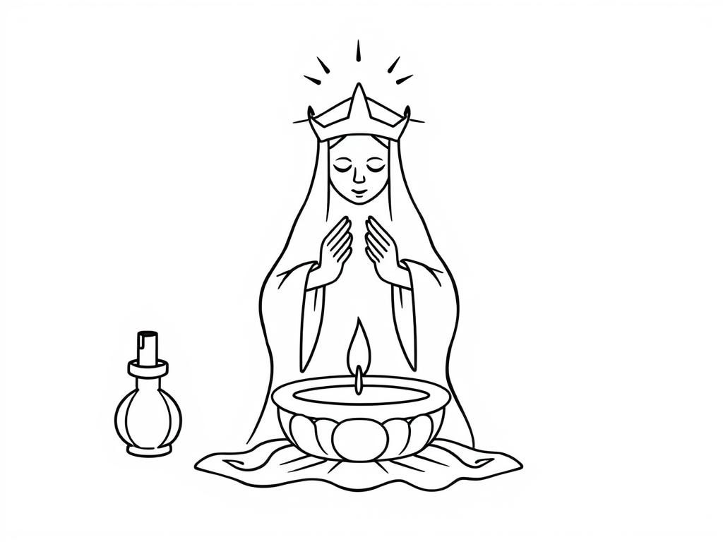 Ritual - Free Printable Coloring Page