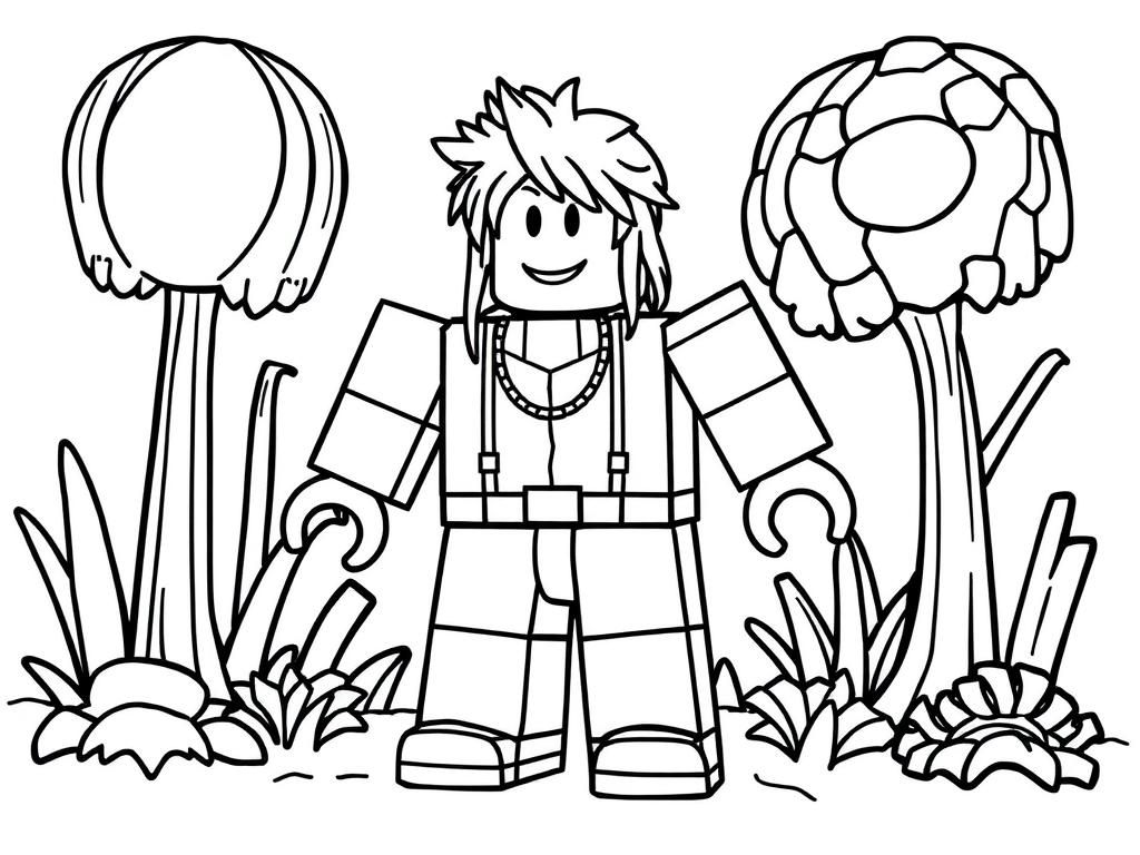 Roblox Character Coloring Page