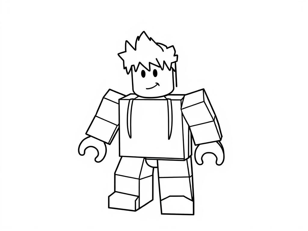 Roblox Character Coloring Page