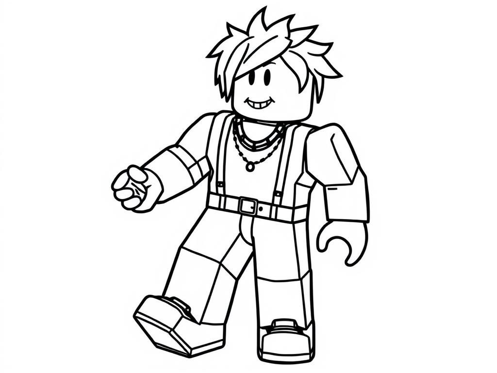 Roblox Character Coloring Page