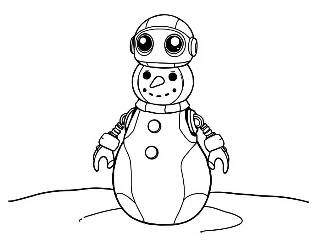 Robots Coloring Page