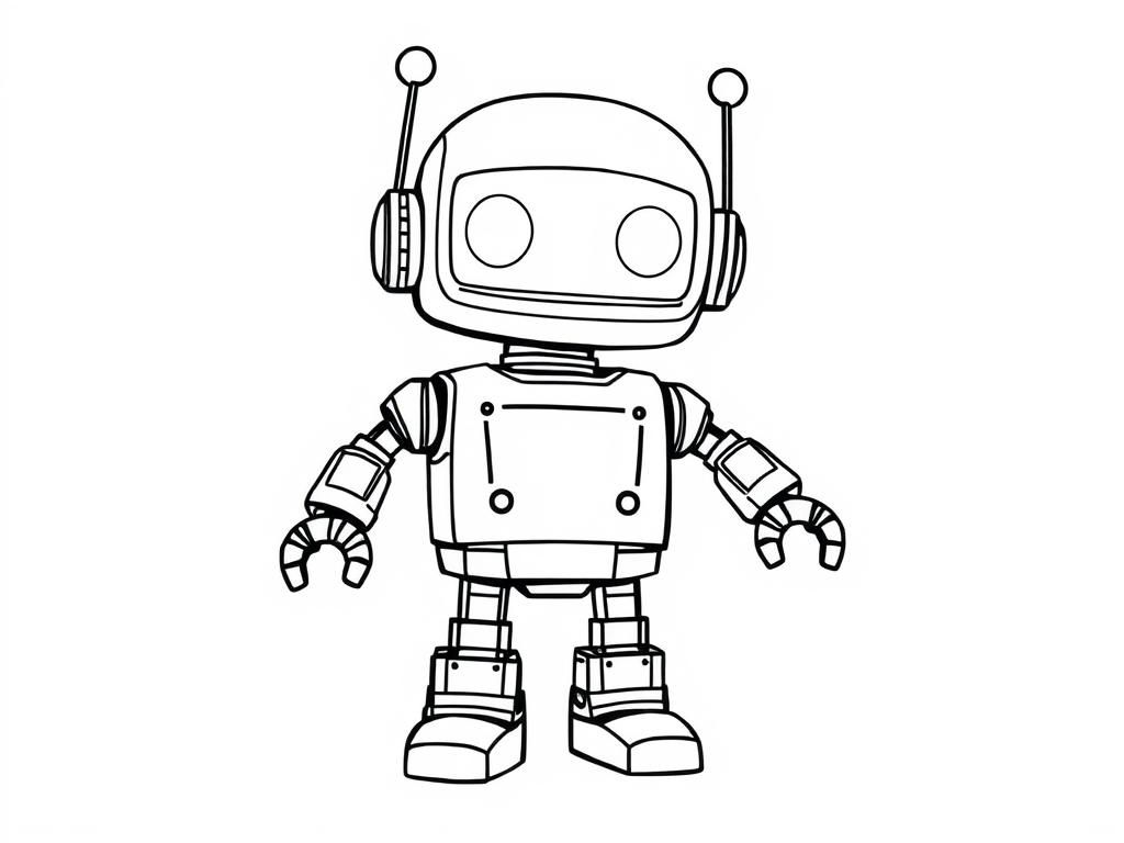 Robot Coloring Page: A Fun Learning Adventure