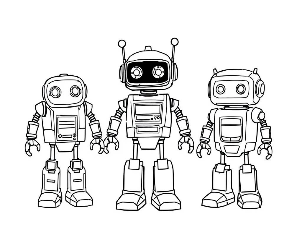 Robot Coloring Page