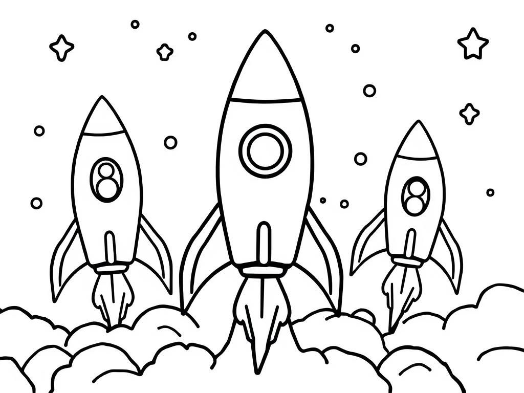 Space Adventure Coloring Page