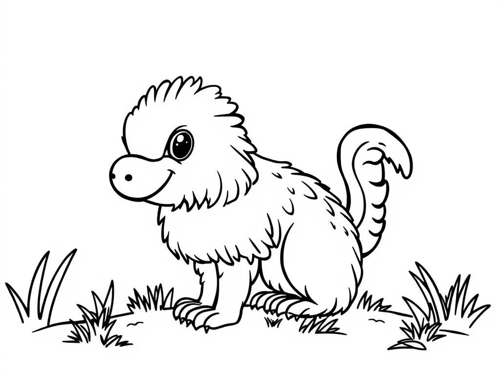 Monkey Coloring Page