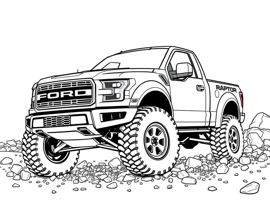 Offroad Truck Coloring Page