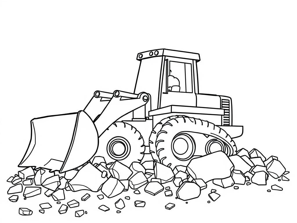 Preview of rubble in his bulldozer