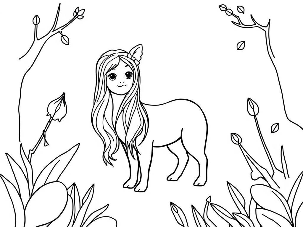 Unicorn Coloring Page