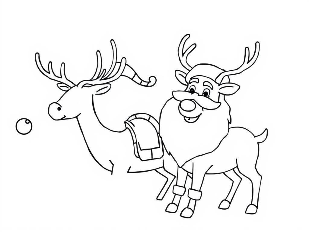 Preview of Santa and raindeer