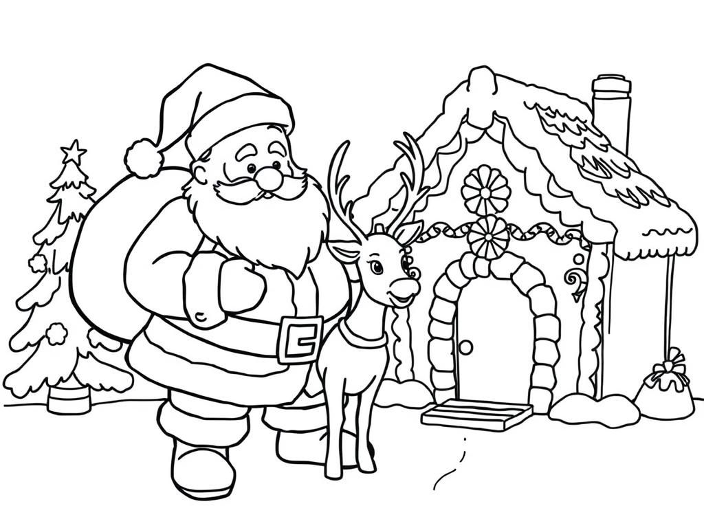 Santa Claus Christmas Coloring Page