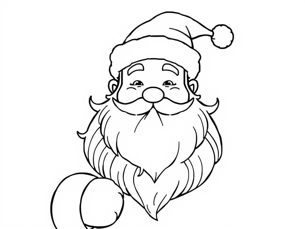 Preview of santa claus with a rainbow beard