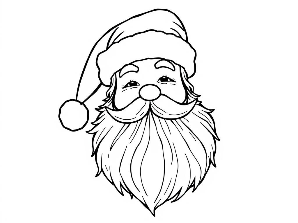 Preview of santa claus with a rainbow beard