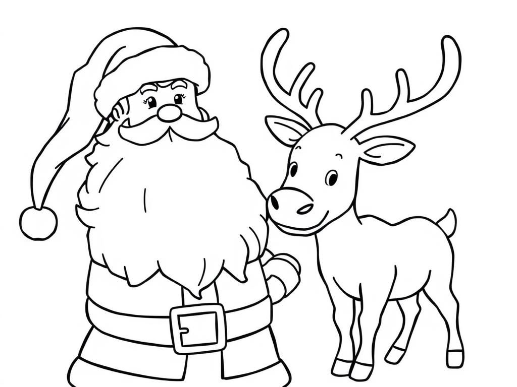 Preview of Santa Clause and raindeer