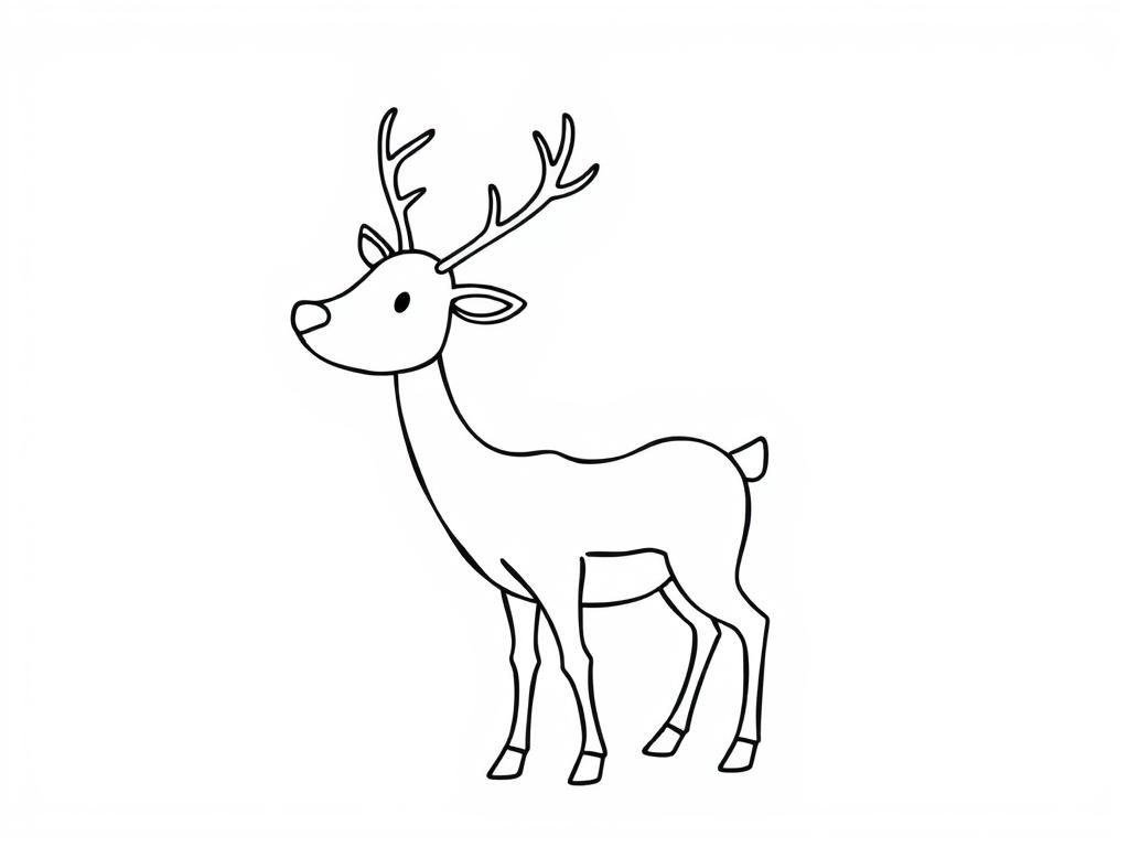 Reindeer Coloring Page