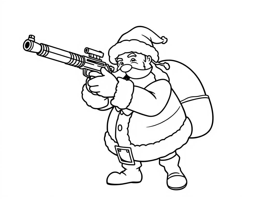 Preview of Santa with it a gun