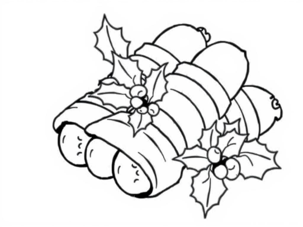 Christmas Log Coloring Page