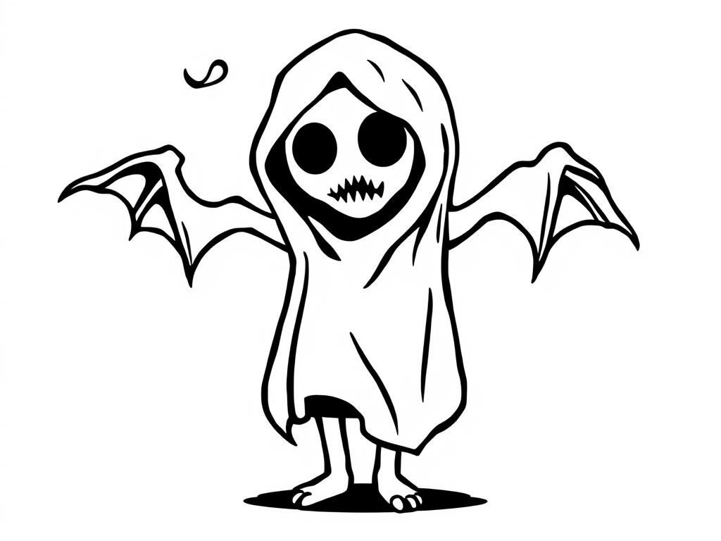 Halloween Spook Kleurplaat