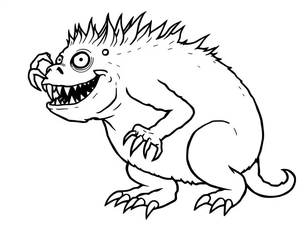 Coloring Page: Fantasy Creature
