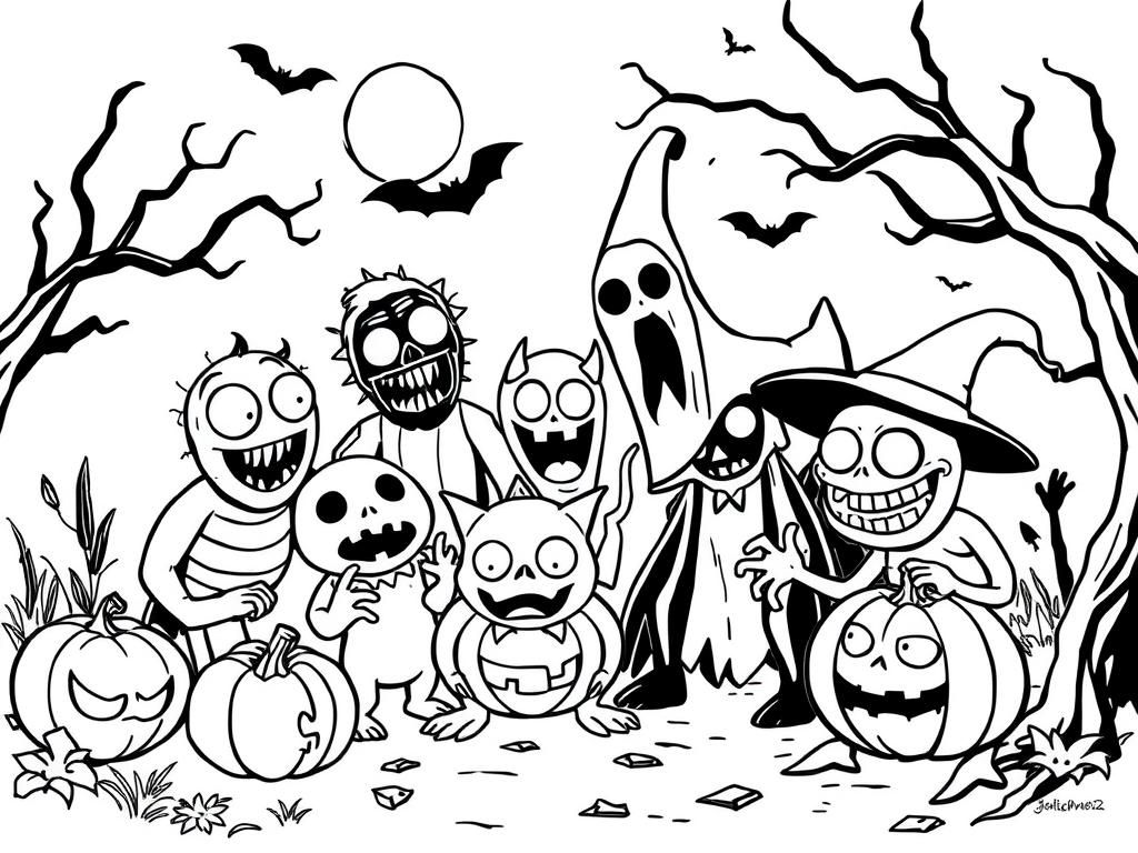 Halloween Coloring Page