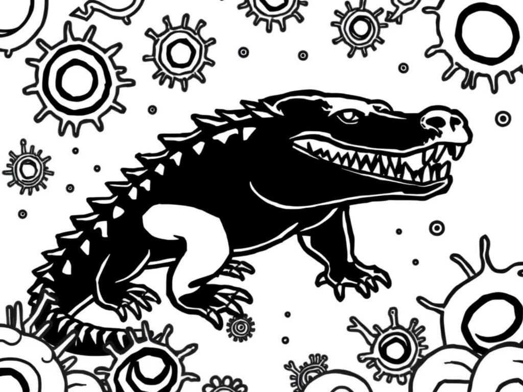 Crocodile Coloring Page