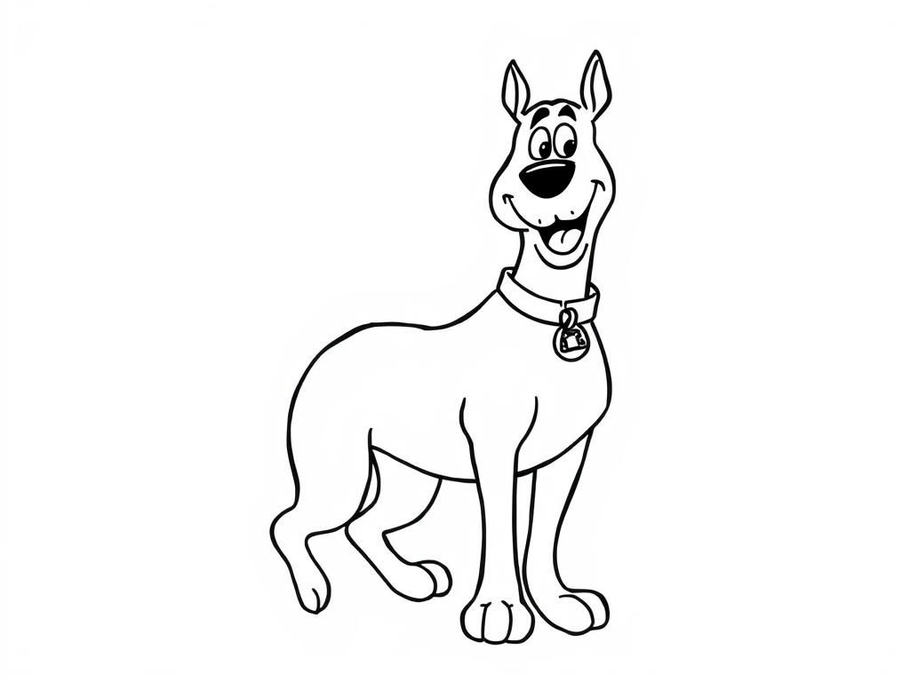 Scooby Doo Coloring - Free Printable Coloring Page