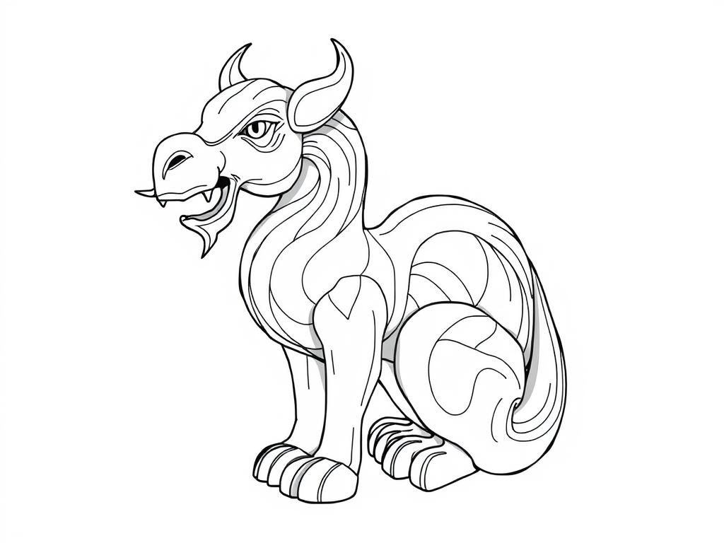 Mythical Creature Coloring Page