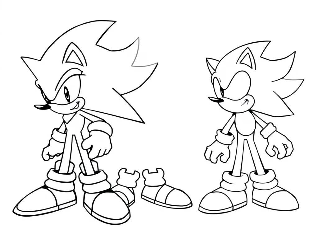 Sonic The Hedgehog Coloring Page