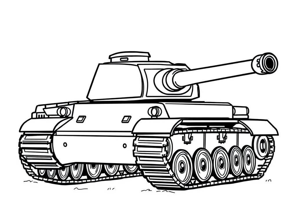Military Tank Coloring Page