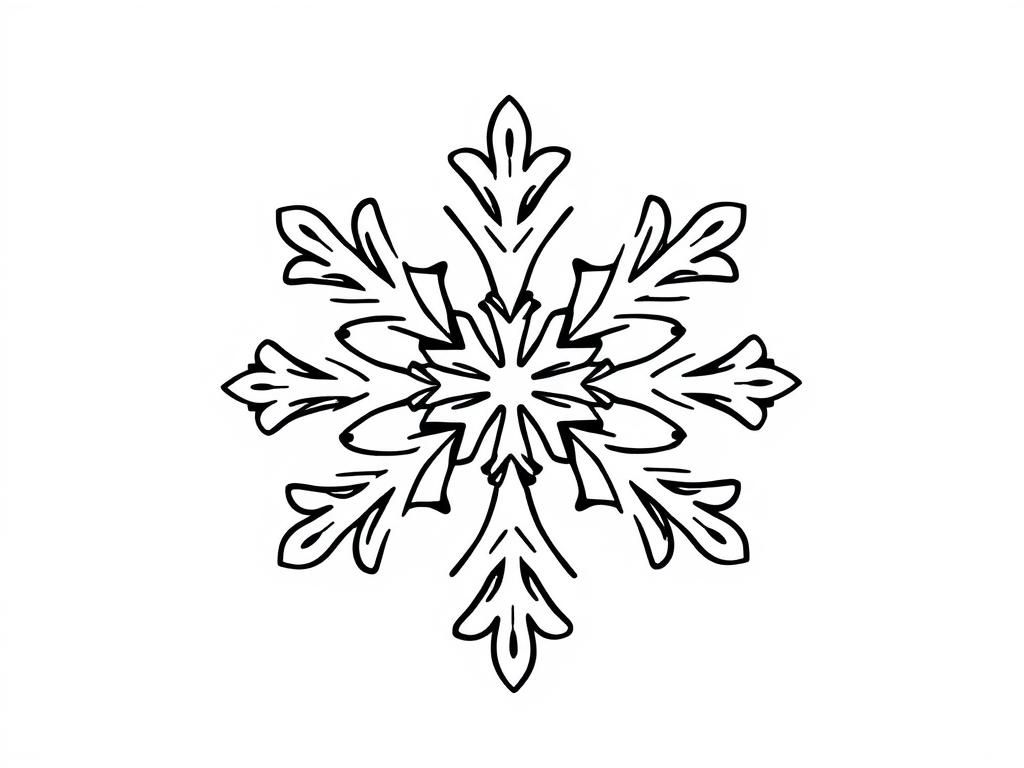 Snowflake Coloring Page