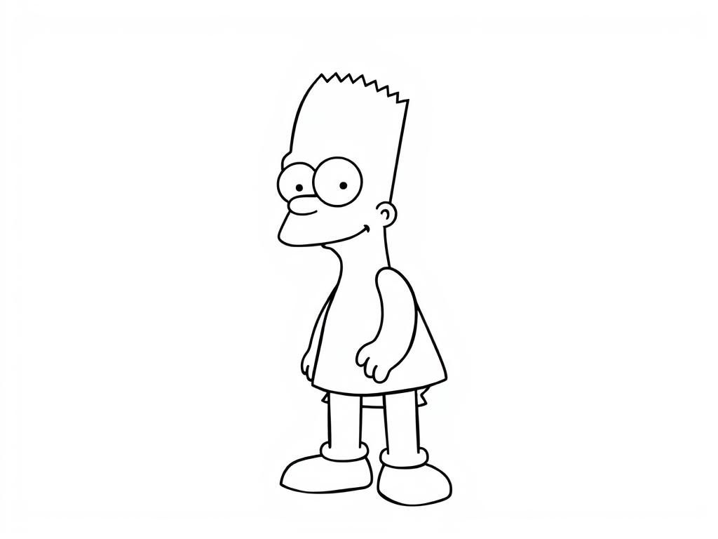 Bart Simpson Coloring Page