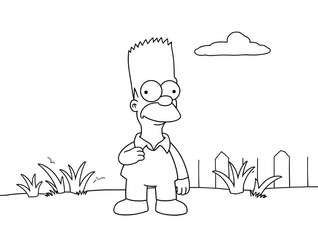 Simpsons coloring page