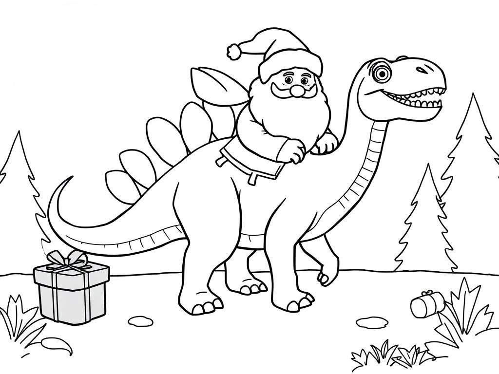 Preview of sinterklaas dinosaurus