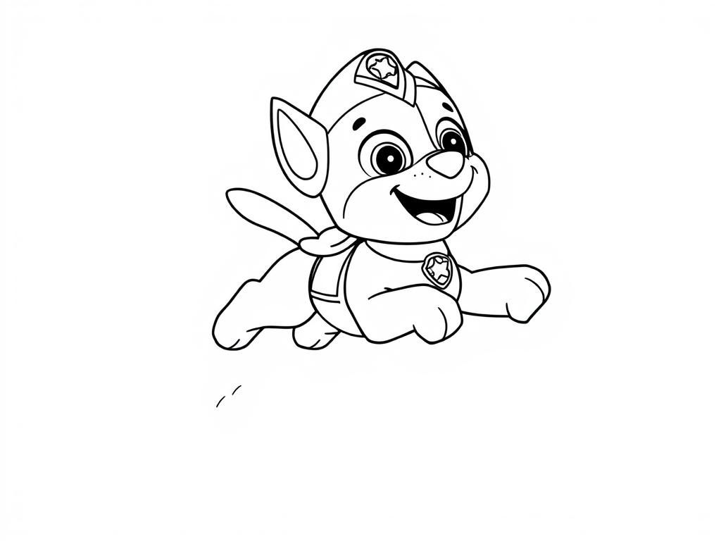 Paw Patrol Marshall Coloring Page