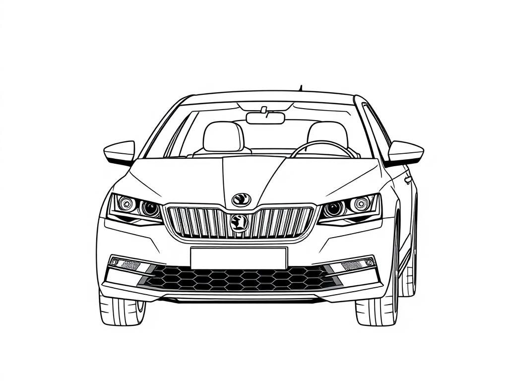 Car Coloring Page