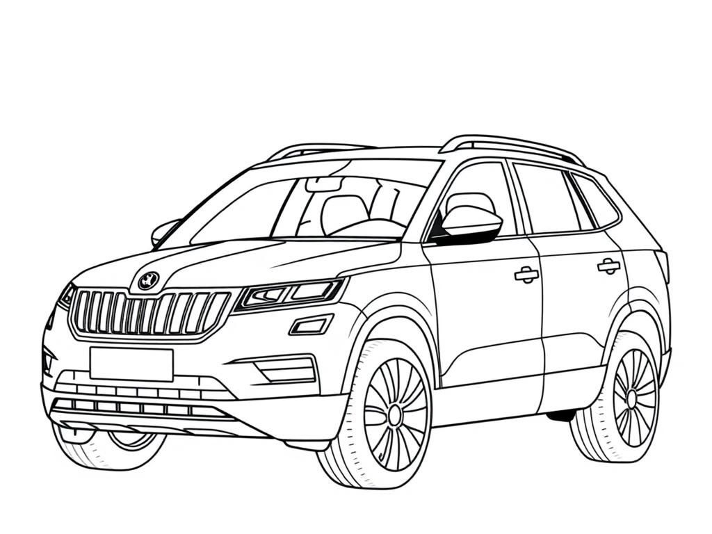 Automotive Coloring Page