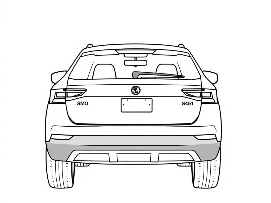 Car SUV Coloring Page