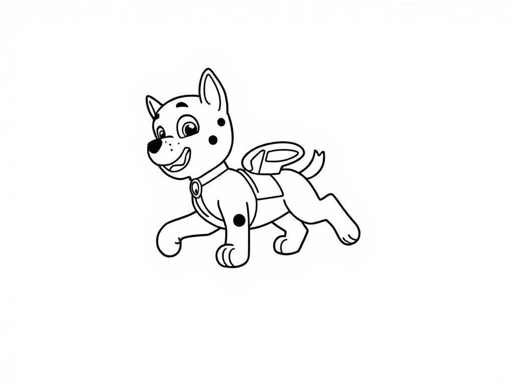 Cute Dog Coloring Page