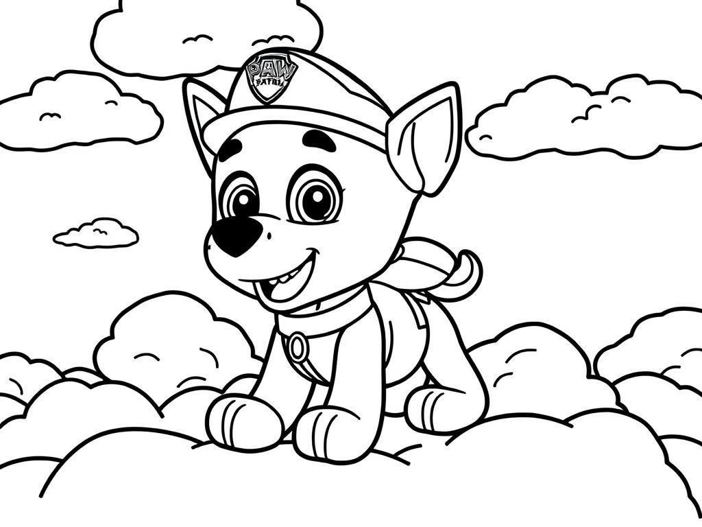Paw Patrol Puppy Coloring Page