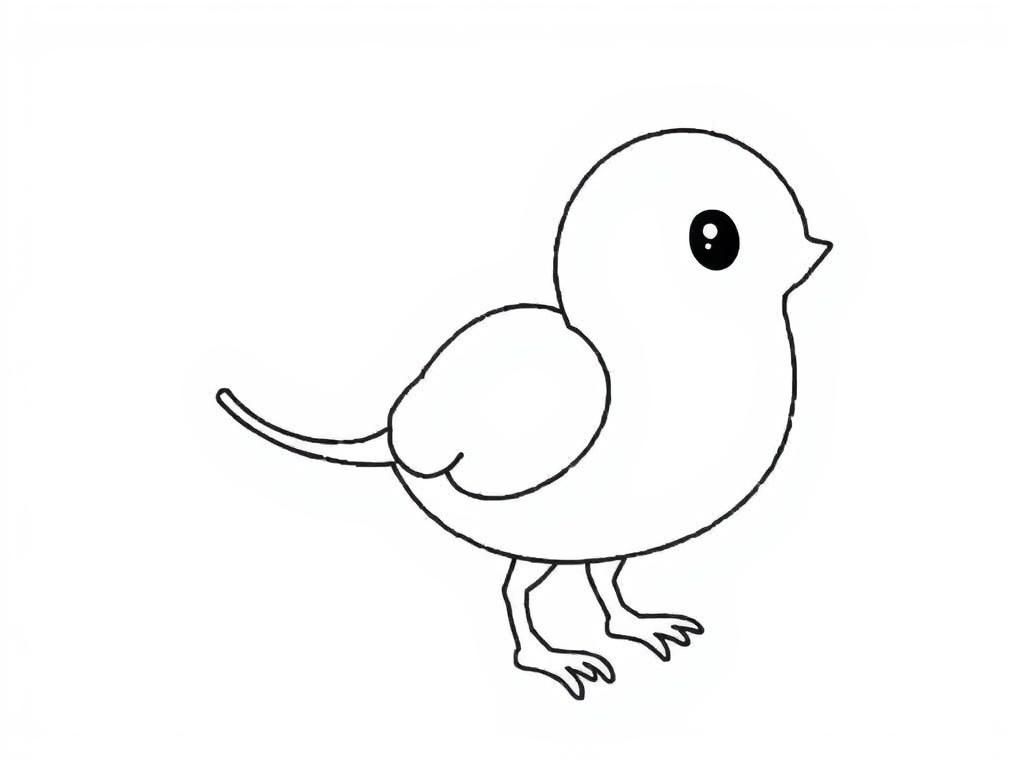 Bird Coloring Page - A Delightful Creation Waiting to Unfold