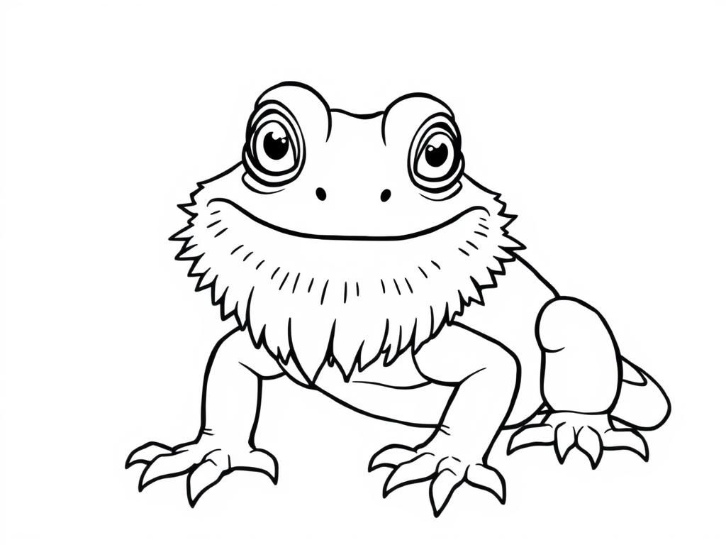 Fun Frog Coloring Page