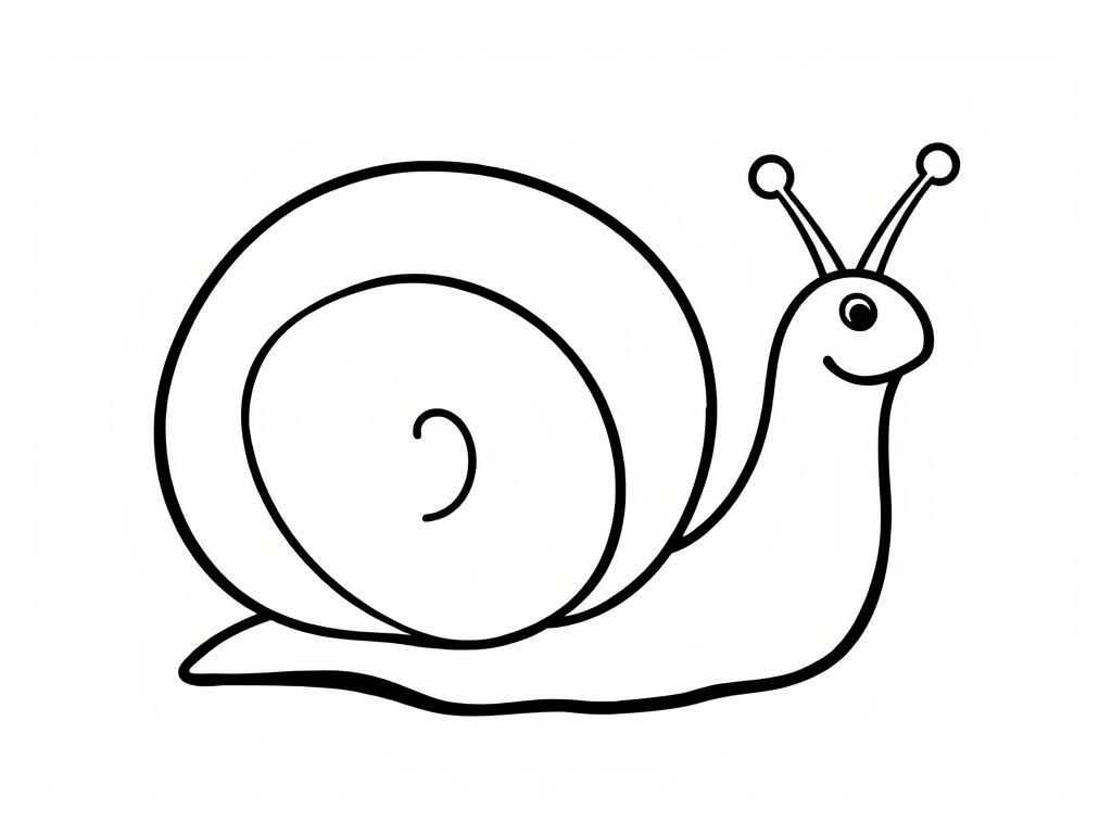 snail - Free Printable Coloring Page