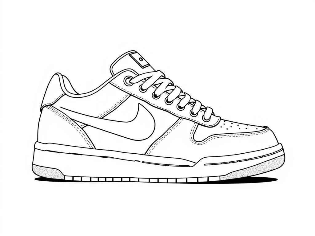 Sneaker Coloring Page