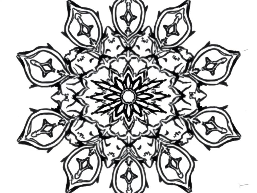 Mandala Coloring Page with Intricate Patterns