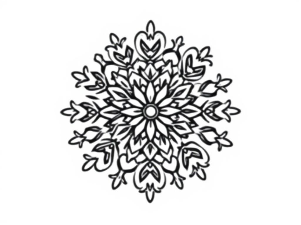 Preview of Snowflake mandala