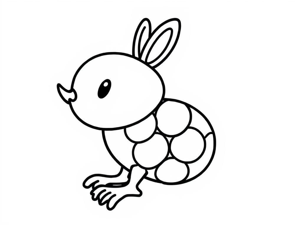 Turtle Bunny Coloring Page