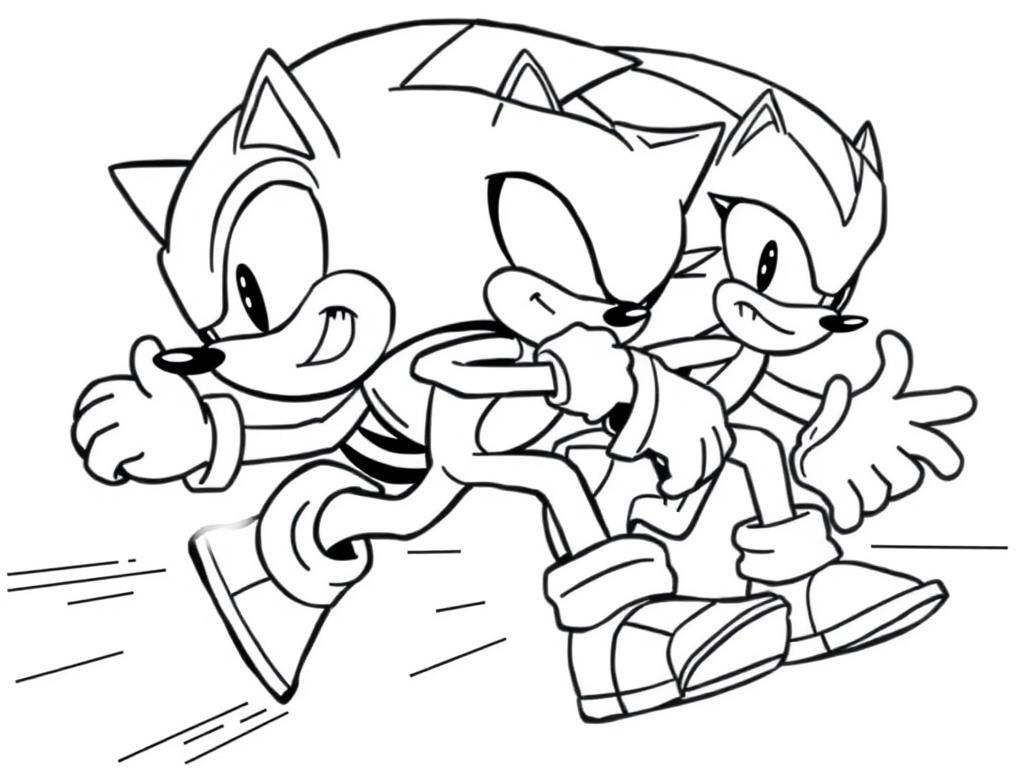 Sonic the Hedgehog Coloring Page