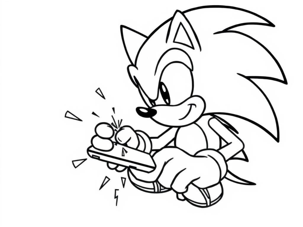 Sonic the Hedgehog Coloring Page