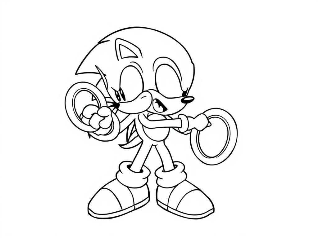 Sonic the Hedgehog Coloring Page